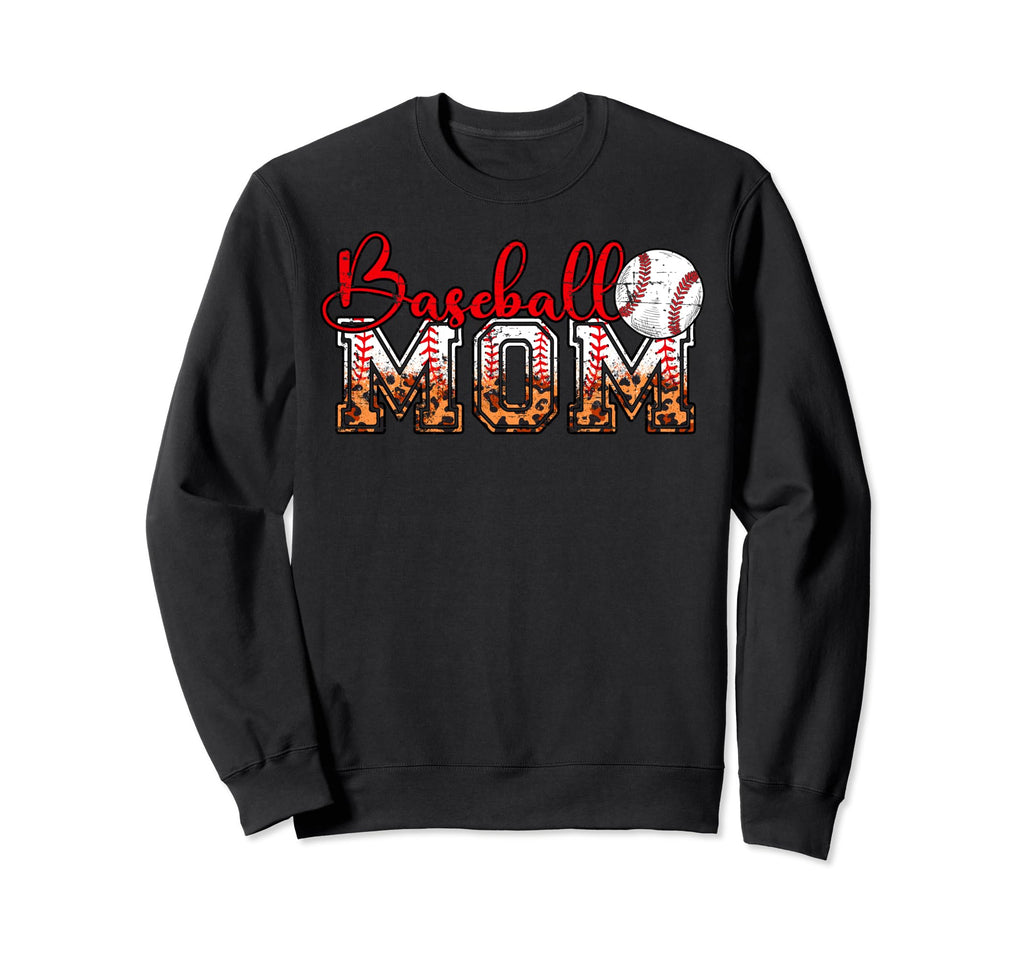 Baseball Mom Mothers Day Mama Sweatshirt - Minimalist Print for Adults - T-Shirt, Sweatshirt, Hoodie
