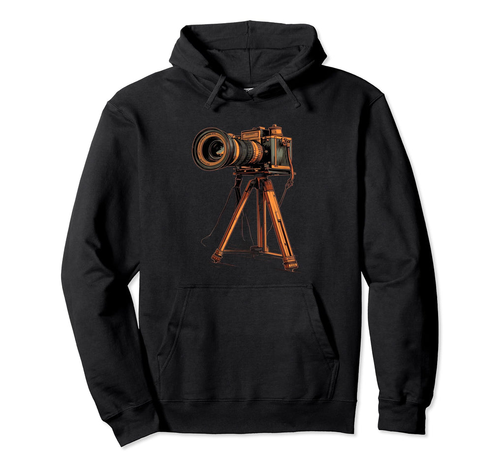 Photography Camera Tripod Hoodie - Aesthetic Graphic for Adults - T-Shirt, Sweatshirt, Hoodie