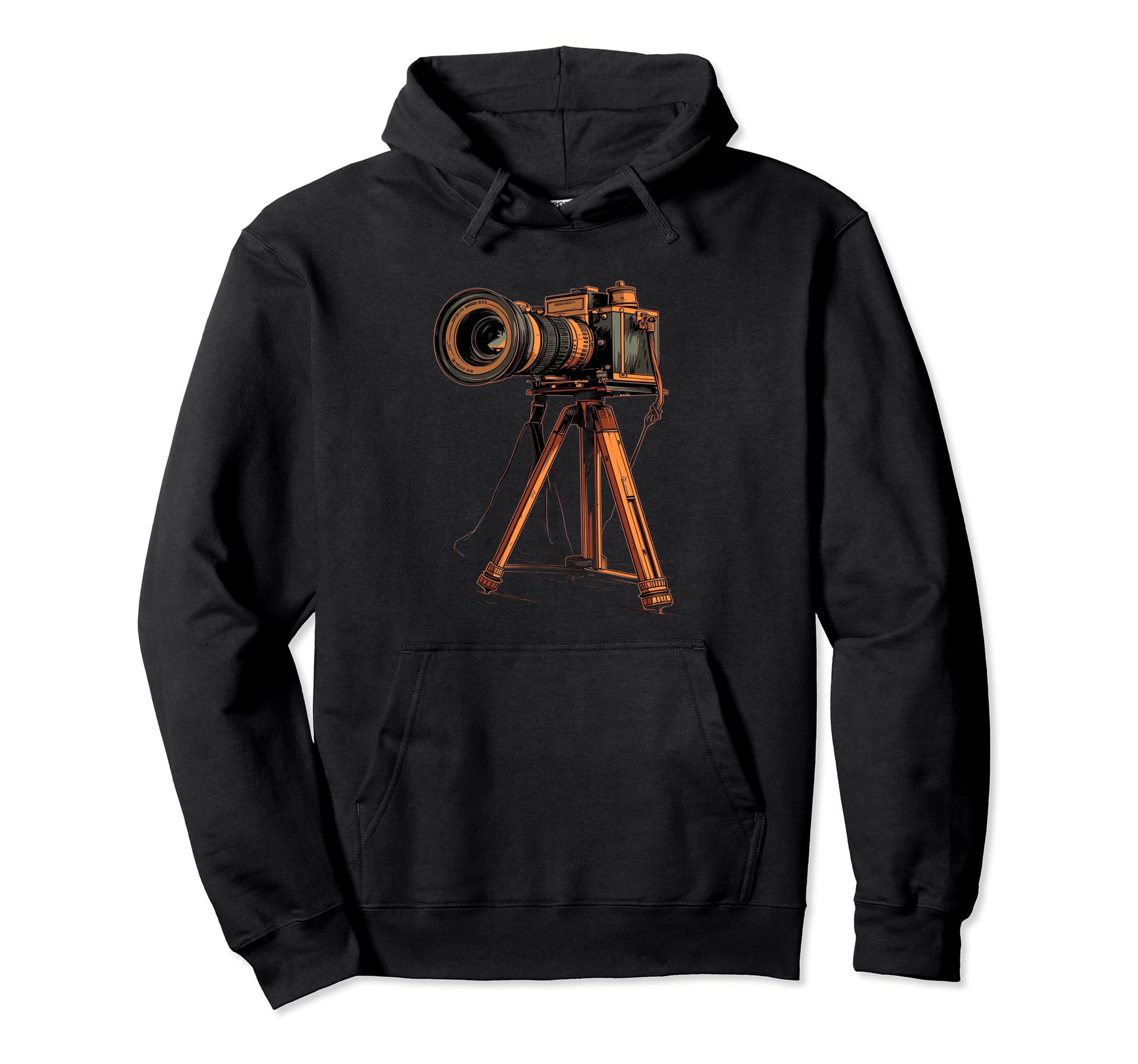 Photography Camera Tripod Hoodie - Aesthetic Graphic for Adults - T-Shirt, Sweatshirt, Hoodie