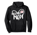 Baseball Mom Heart Hoodie - Unique Graphic Men Women - T-Shirt, Sweatshirt, Hoodie