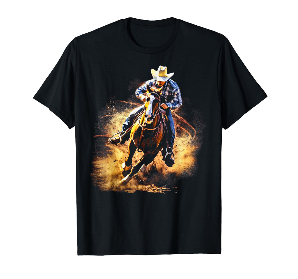 Cowboy Rodeo Horse Riding Usa Cowboy T-Shirt - Trendy Graphic for Adults - T-Shirt, Sweatshirt, Hoodie