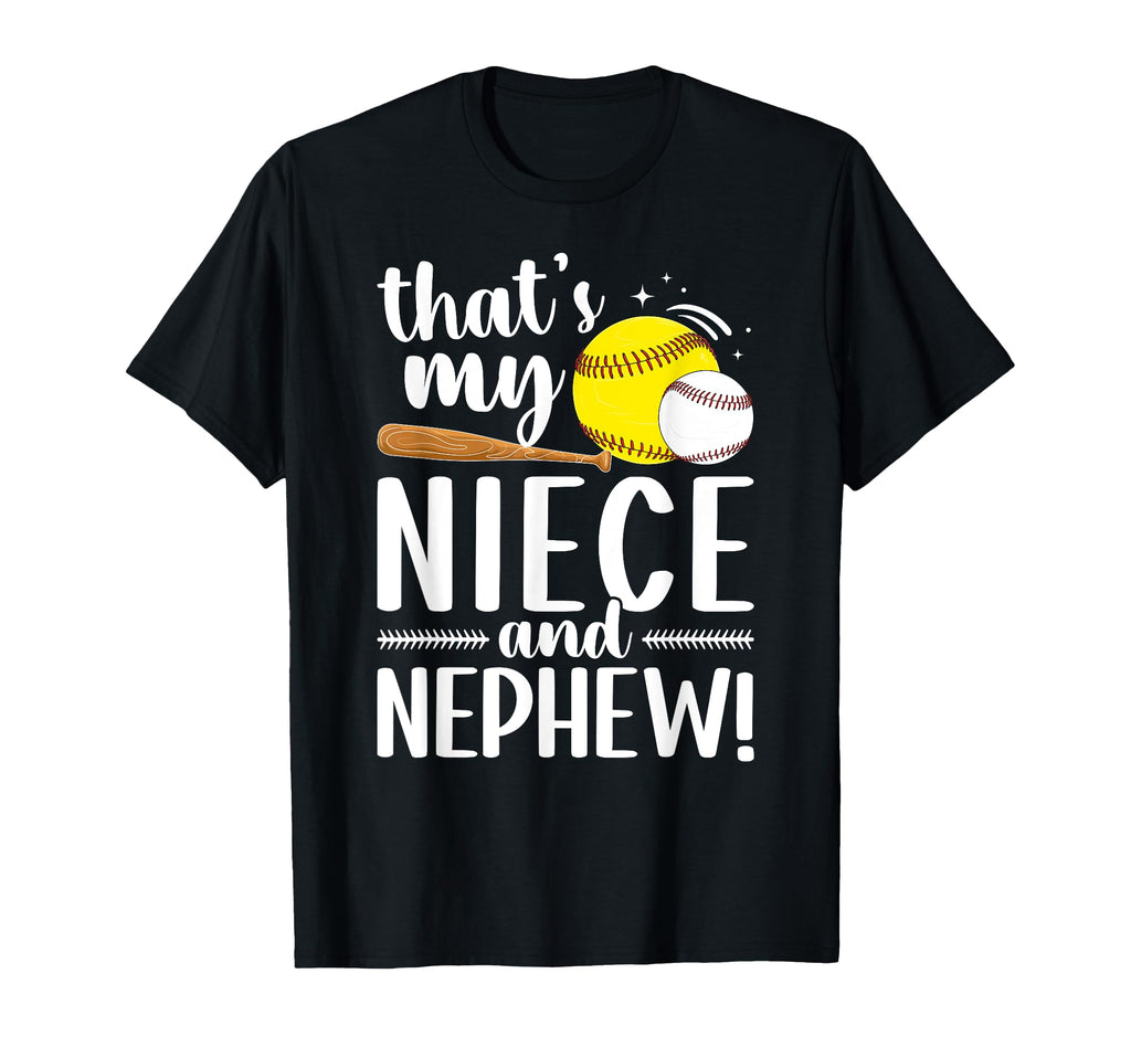 Thats My Niece And Nephew Baseball T-Shirt - Aesthetic Graphic for Adults - T-Shirt, Sweatshirt, Hoodie