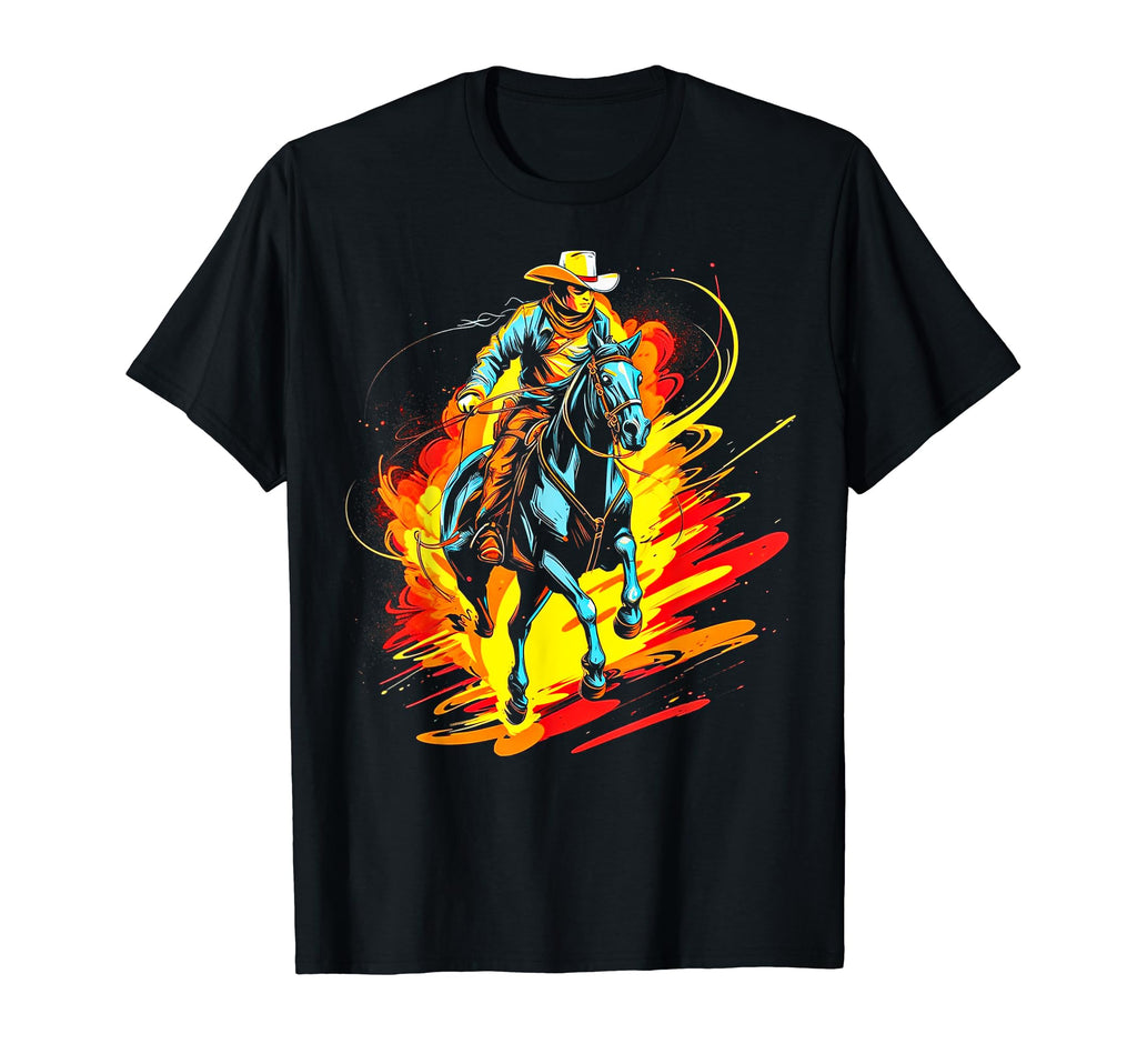 Cowboy Rodeo Horse Riding Usa Cowboy T-Shirt - Streetwear Style for Adults - T-Shirt, Sweatshirt, Hoodie