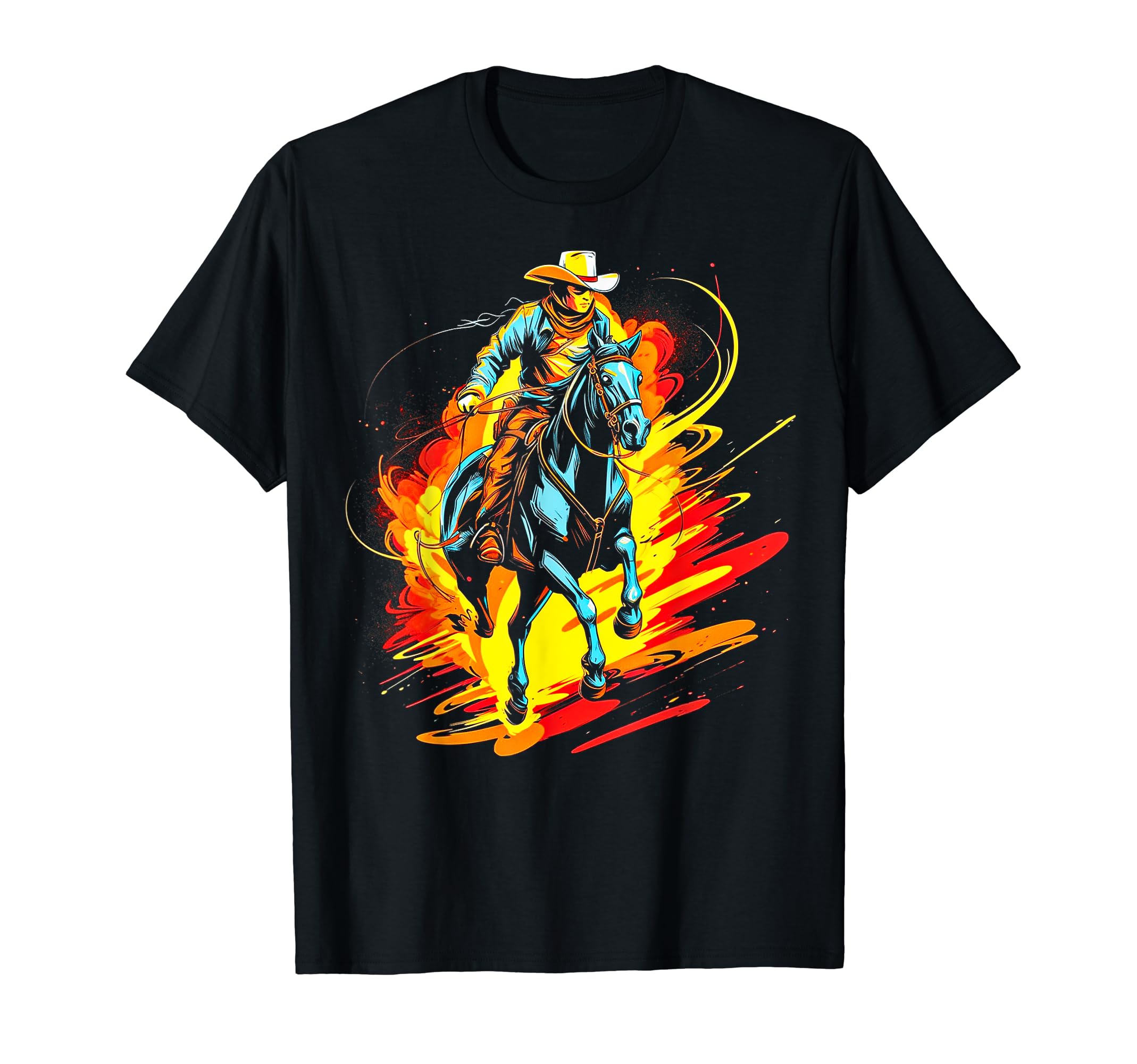 Cowboy Rodeo Horse Riding Usa Cowboy T-Shirt - Streetwear Style for Adults - T-Shirt, Sweatshirt, Hoodie