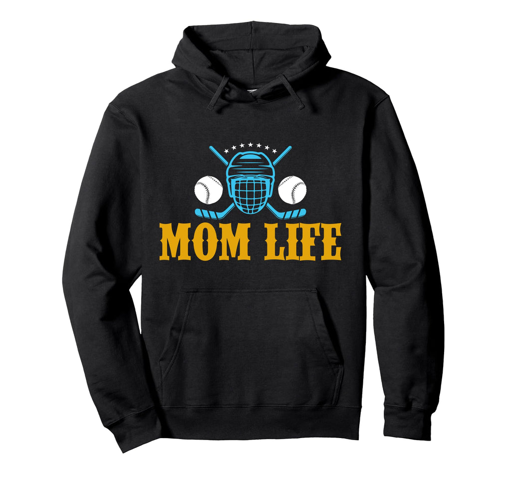 Mommy Family Fan Proud Ice Hockey And Hoodie - Custom Art Print Men Women - T-Shirt, Sweatshirt, Hoodie