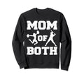 Mom Both Funny Baseball Cheer Mom Sweatshirt - Novelty Apparel for Adults - T-Shirt, Sweatshirt, Hoodie