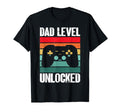 Funny Gamer Dad Fathers Day Dad Level T-Shirt - Custom Art Print Men Women - T-Shirt, Sweatshirt, Hoodie