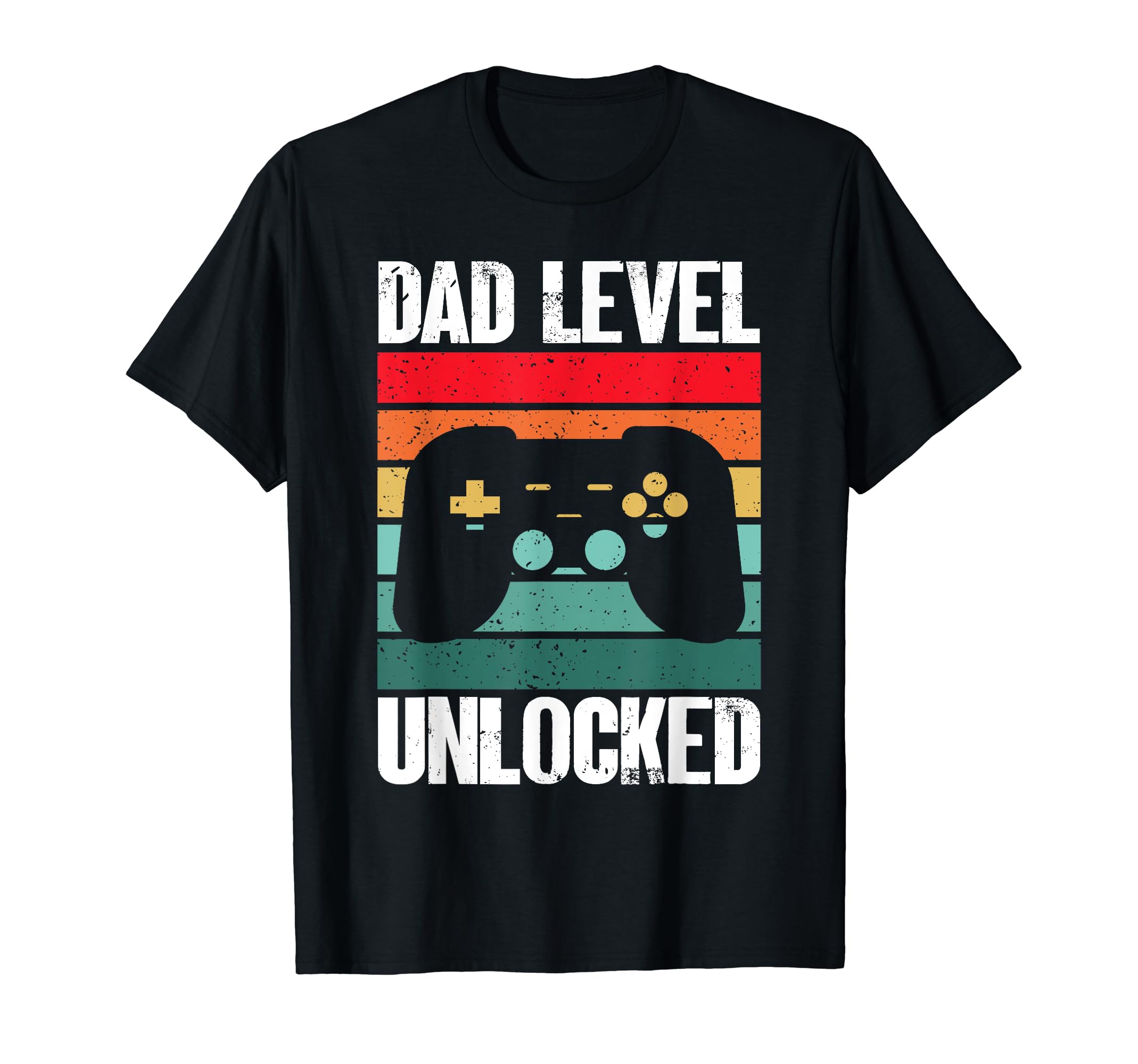 Funny Gamer Dad Fathers Day Dad Level T-Shirt - Custom Art Print Men Women - T-Shirt, Sweatshirt, Hoodie