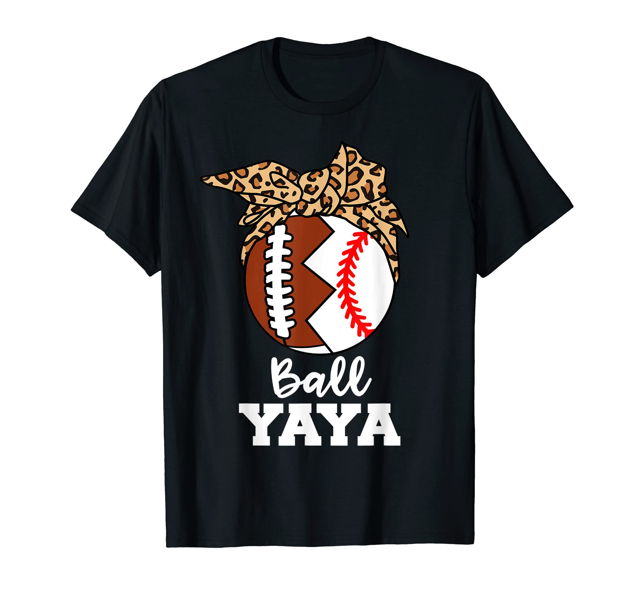 Ball Yaya Funny Football Baseball T-Shirt - Custom Art Print for Adults - T-Shirt, Sweatshirt, Hoodie