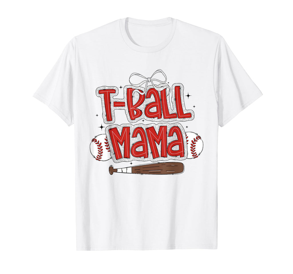 Coquette T Ball Mama Game Day T Ball T-Shirt - Minimalist Print Men Women - T-Shirt, Sweatshirt, Hoodie