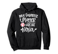 My Favorite Baseball Player Calls Me Nona Hoodie - Minimalist Print Unisex - T-Shirt, Sweatshirt, Hoodie