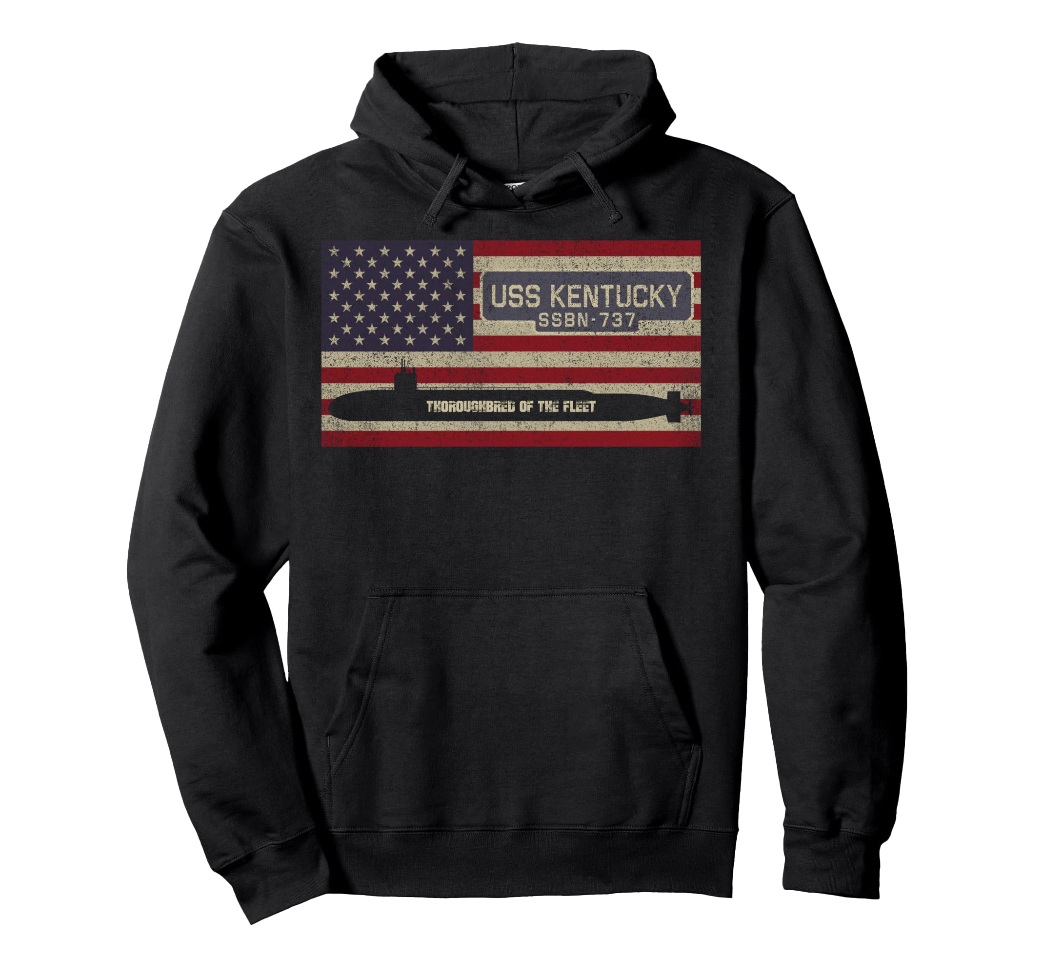 Uss Kentucky Ssbn 737 Submarine Usa Hoodie - Fun Novelty Design for Adults - T-Shirt, Sweatshirt, Hoodie