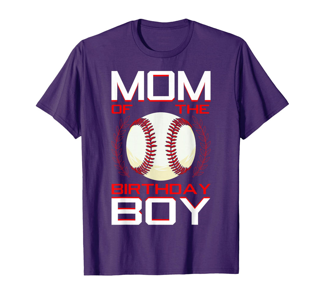 Mom Birthday Baseball Theme Bday Party T-Shirt - Unique Graphic Unisex - T-Shirt, Sweatshirt, Hoodie