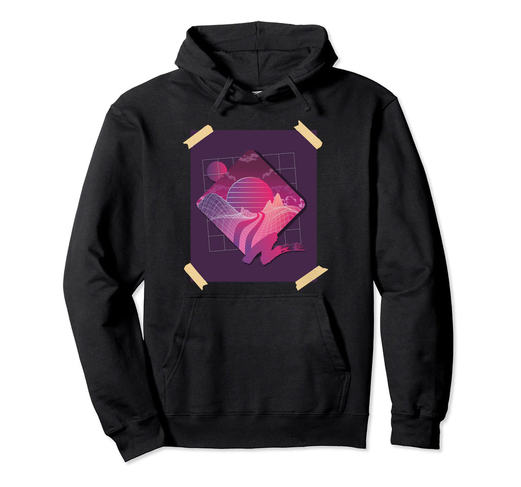 Vaporwave 90S 80S Hoodie - Custom Art Print for Adults - T-Shirt, Sweatshirt, Hoodie