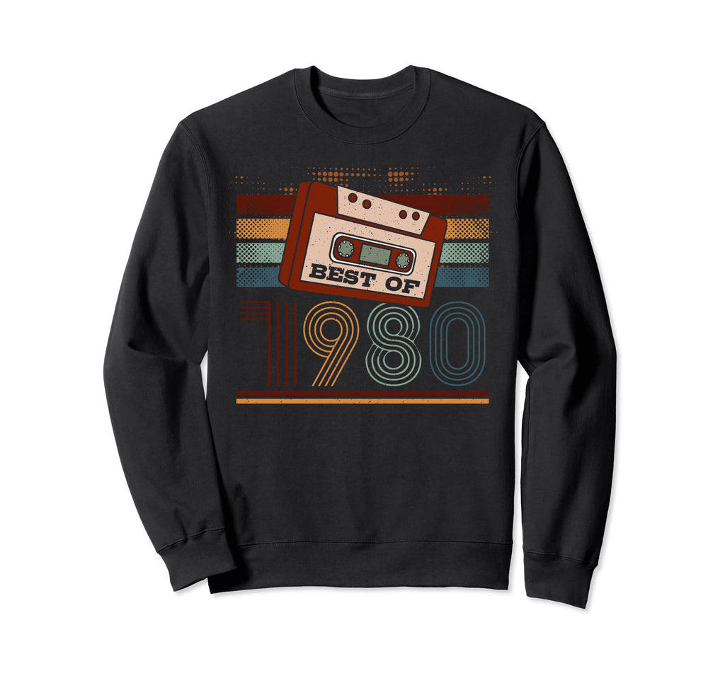 Best 1980 Birthday Birth Year Sweatshirt - Graphic Print for Adults - T-Shirt, Sweatshirt, Hoodie