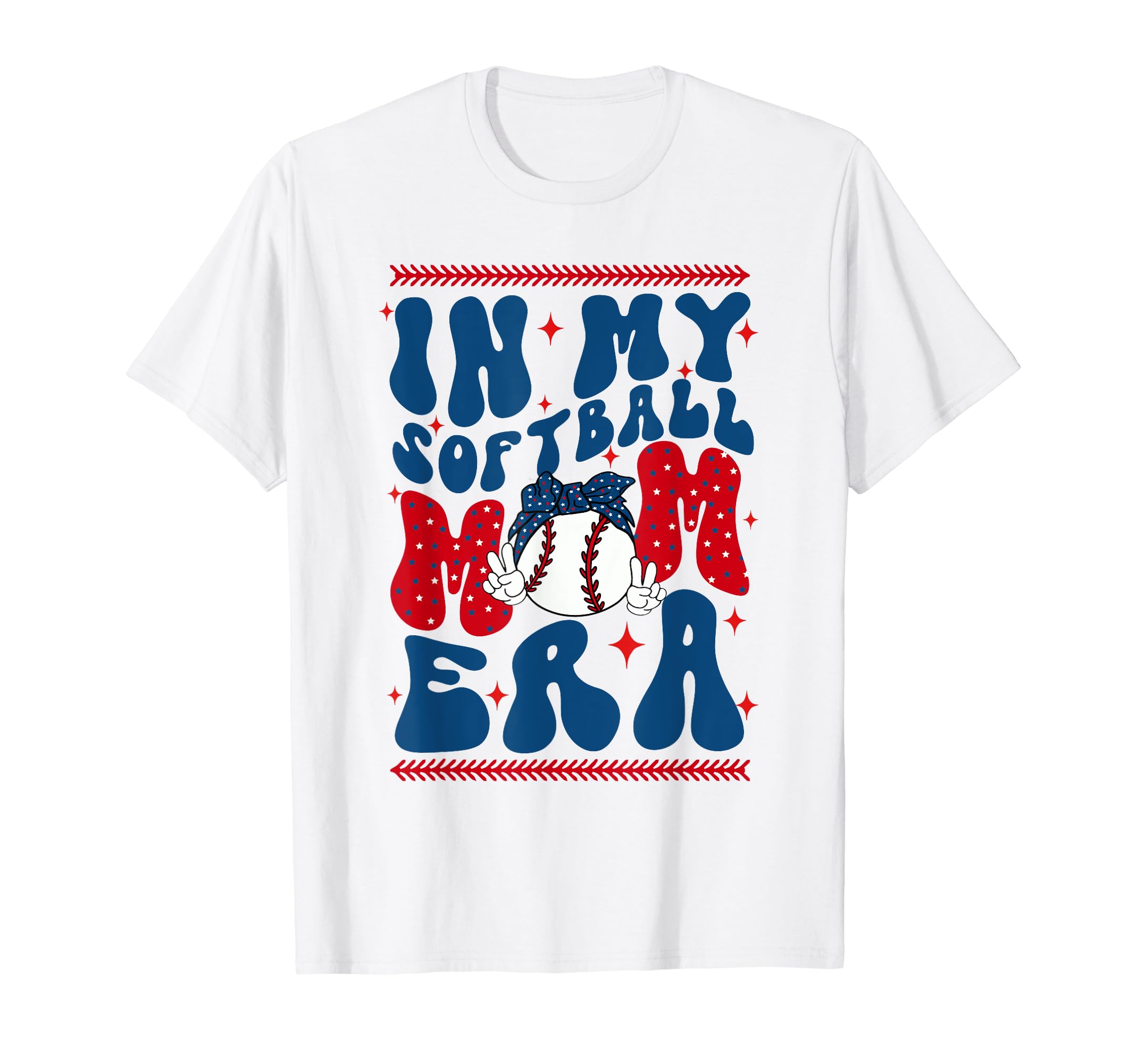 Groovy My Softball Mom Era Mom Life T-Shirt - Fun Novelty Design Unisex - T-Shirt, Sweatshirt, Hoodie