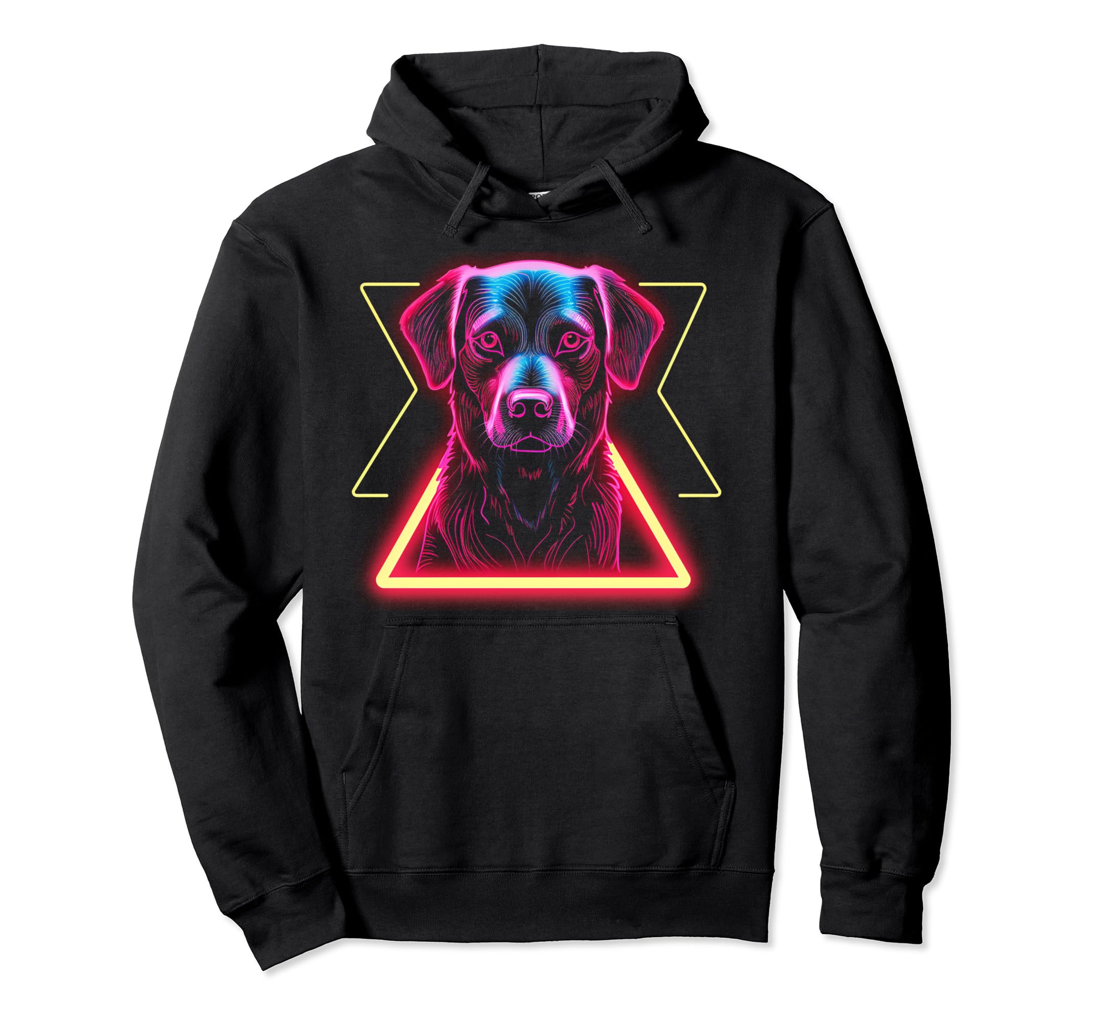 Labrador Retriever Vaporwave Retrowave Hoodie - Trendy Graphic for Adults - T-Shirt, Sweatshirt, Hoodie