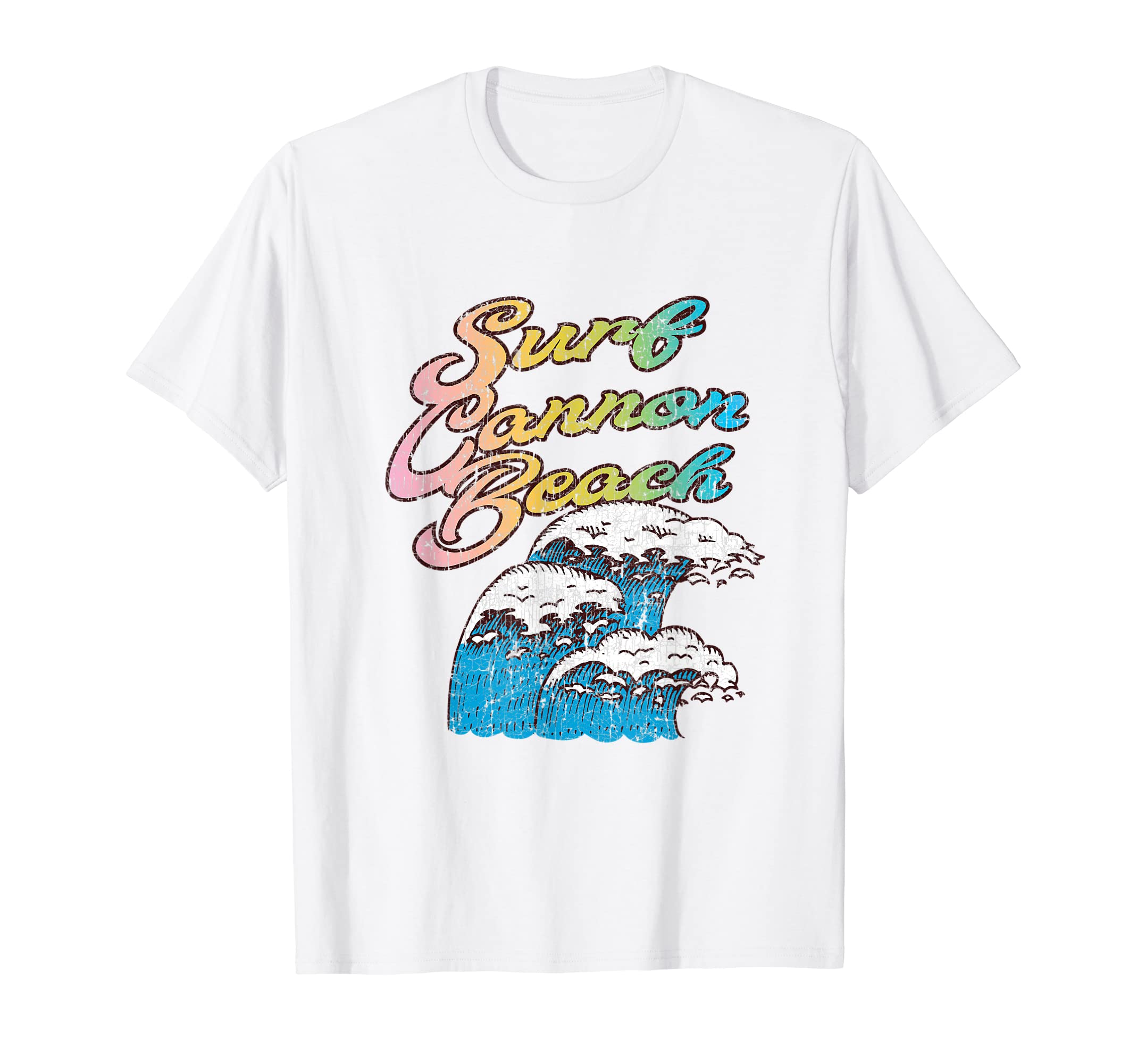 Cannon Beach Oregon Surf 60S 70S 80S T-Shirt - Unique Graphic Unisex - T-Shirt, Sweatshirt, Hoodie