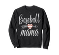 Baseball Mama Heart Mothers Day Mom Sweatshirt - Trendy Graphic for Adults - T-Shirt, Sweatshirt, Hoodie