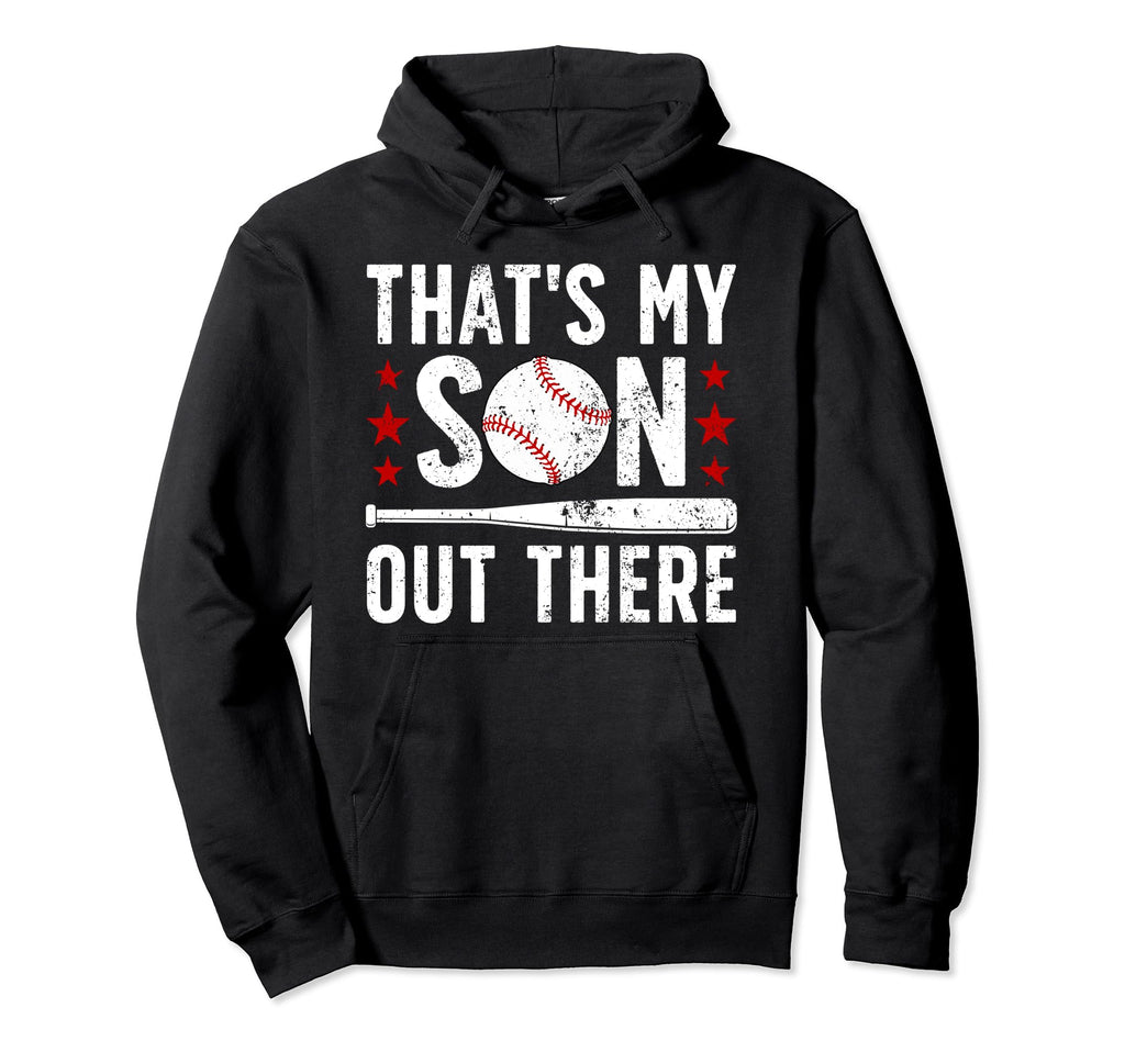 Thats My Son Baseball Dad Baseball Hoodie - Minimalist Print for Adults - T-Shirt, Sweatshirt, Hoodie