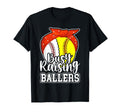 Busy Raising Ballers Softball Baseball T-Shirt - Graphic Print Unisex - T-Shirt, Sweatshirt, Hoodie