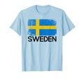 Swedish Flag Made Sweden Gift T-Shirt - Custom Art Print Men Women - T-Shirt, Sweatshirt, Hoodie