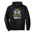 Shamrock And Roll Funny St Patricks Hoodie - Aesthetic Graphic for Adults - T-Shirt, Sweatshirt, Hoodie