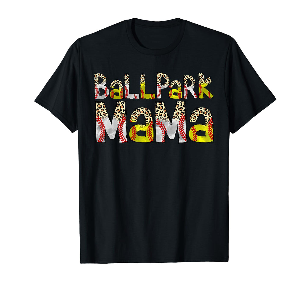 Ballpark Mama Baseball Softball Mom T-Shirt - Custom Art Print for Adults - T-Shirt, Sweatshirt, Hoodie