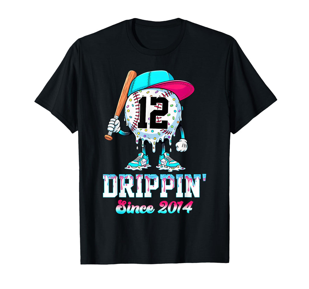 12 Years Old Since 2014 Ice Cream T-Shirt - Custom Art Print for Adults - T-Shirt, Sweatshirt, Hoodie