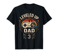 Funny Leveled Up To Dad 3 Gamers T-Shirt - Casual Everyday Wear for Adults - T-Shirt, Sweatshirt, Hoodie