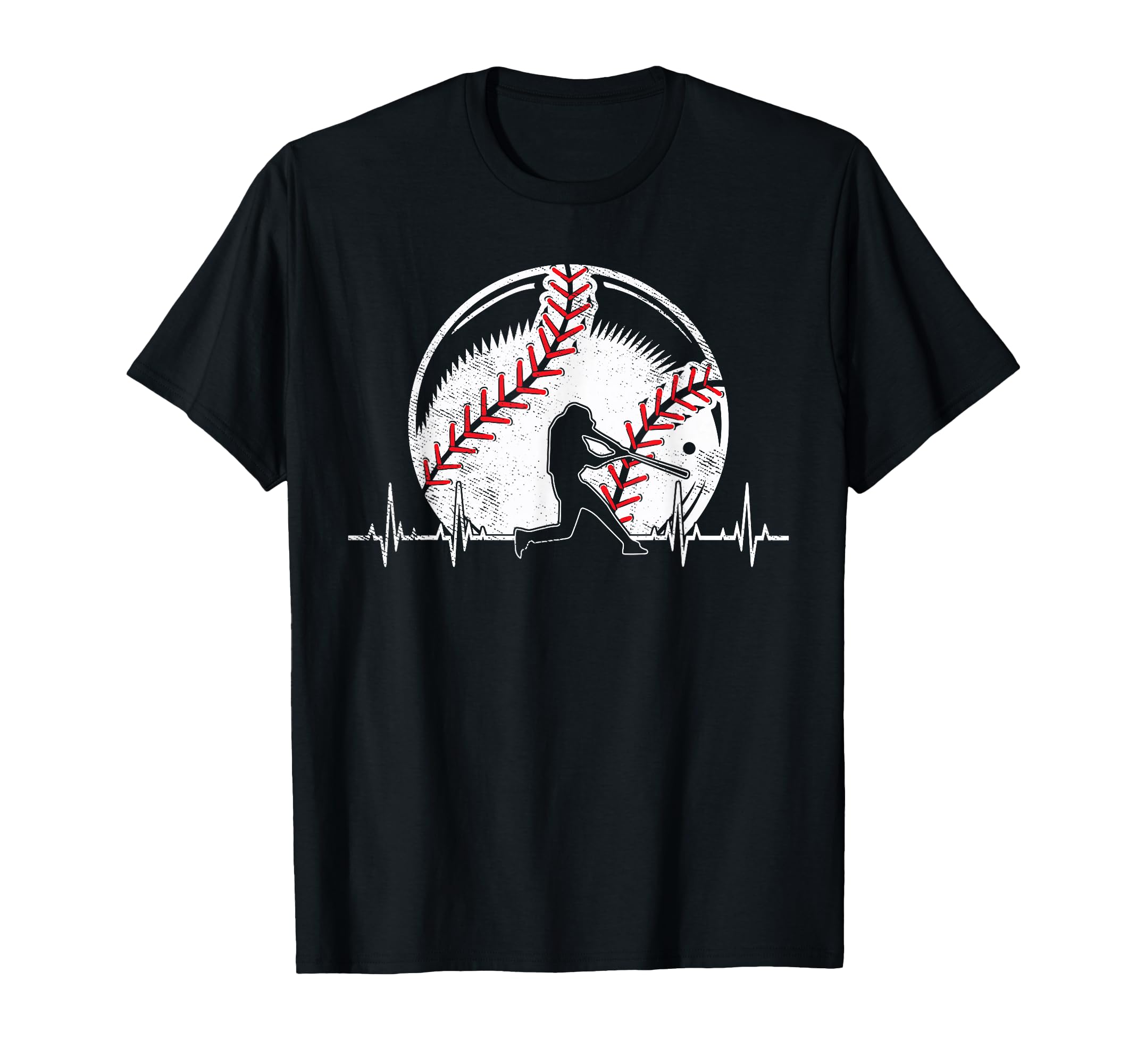 Baseball Heartbeat Gifts Who Love T-Shirt - Novelty Apparel for Adults - T-Shirt, Sweatshirt, Hoodie