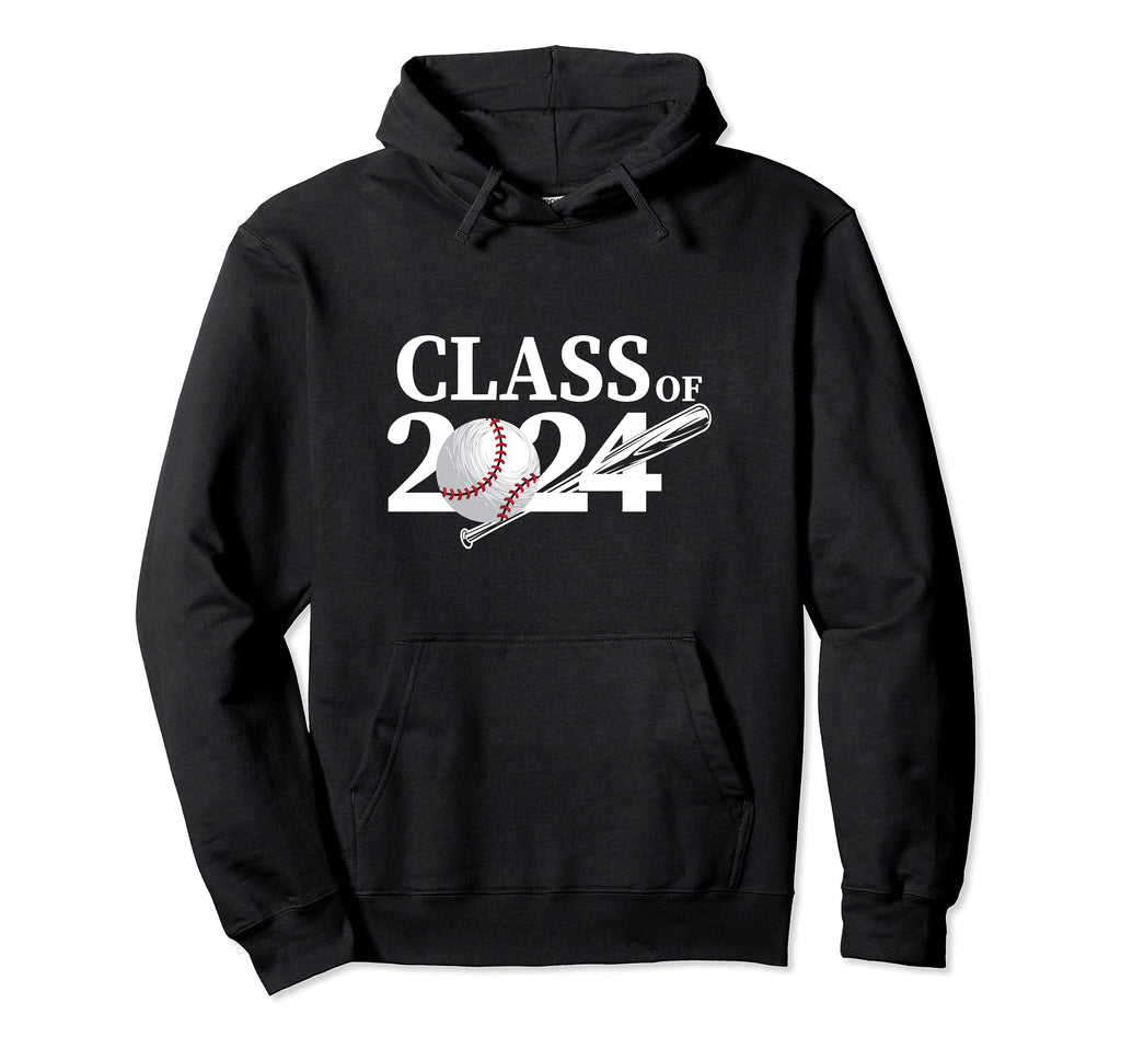 Class 2024 Graduation Senior Baseball Hoodie - Novelty Apparel Men Women - T-Shirt, Sweatshirt, Hoodie