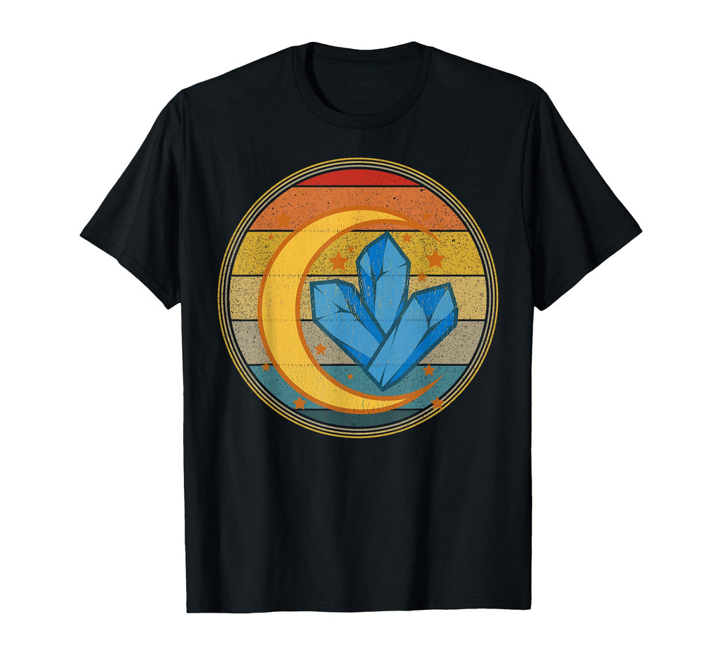 Celestial Gem Crystals Distressed T-Shirt - Unique Graphic Unisex - T-Shirt, Sweatshirt, Hoodie