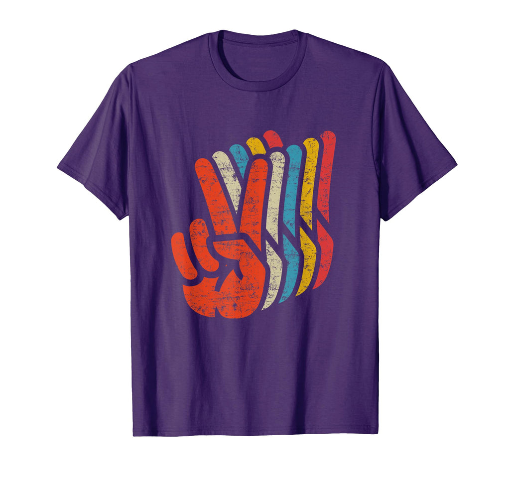 Peace Sign V Fingers 60S 70S Peace T-Shirt - Streetwear Style Men Women - T-Shirt, Sweatshirt, Hoodie