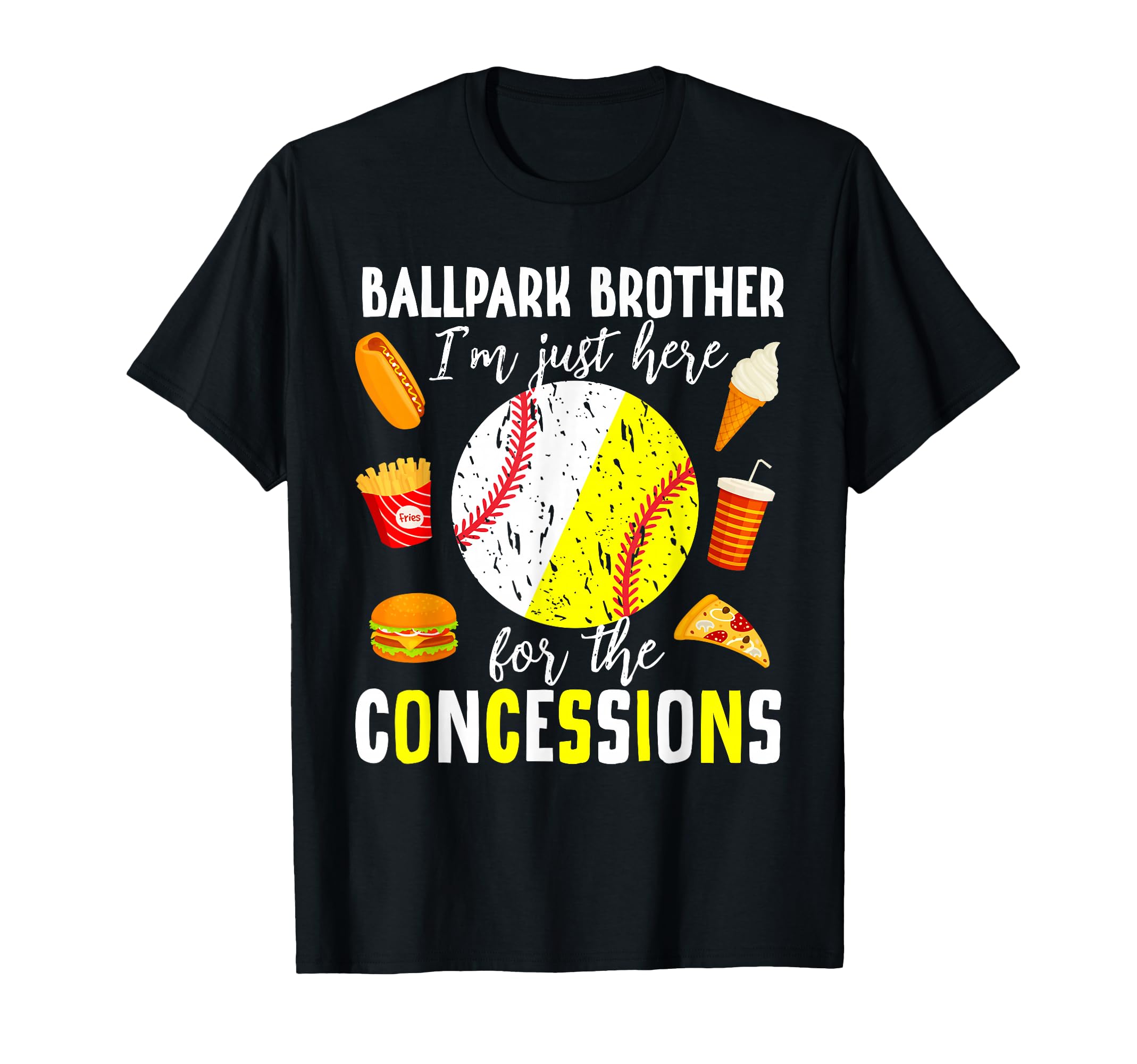 Ballpark Brother Funny Softball T-Shirt - Streetwear Style Men Women - T-Shirt, Sweatshirt, Hoodie