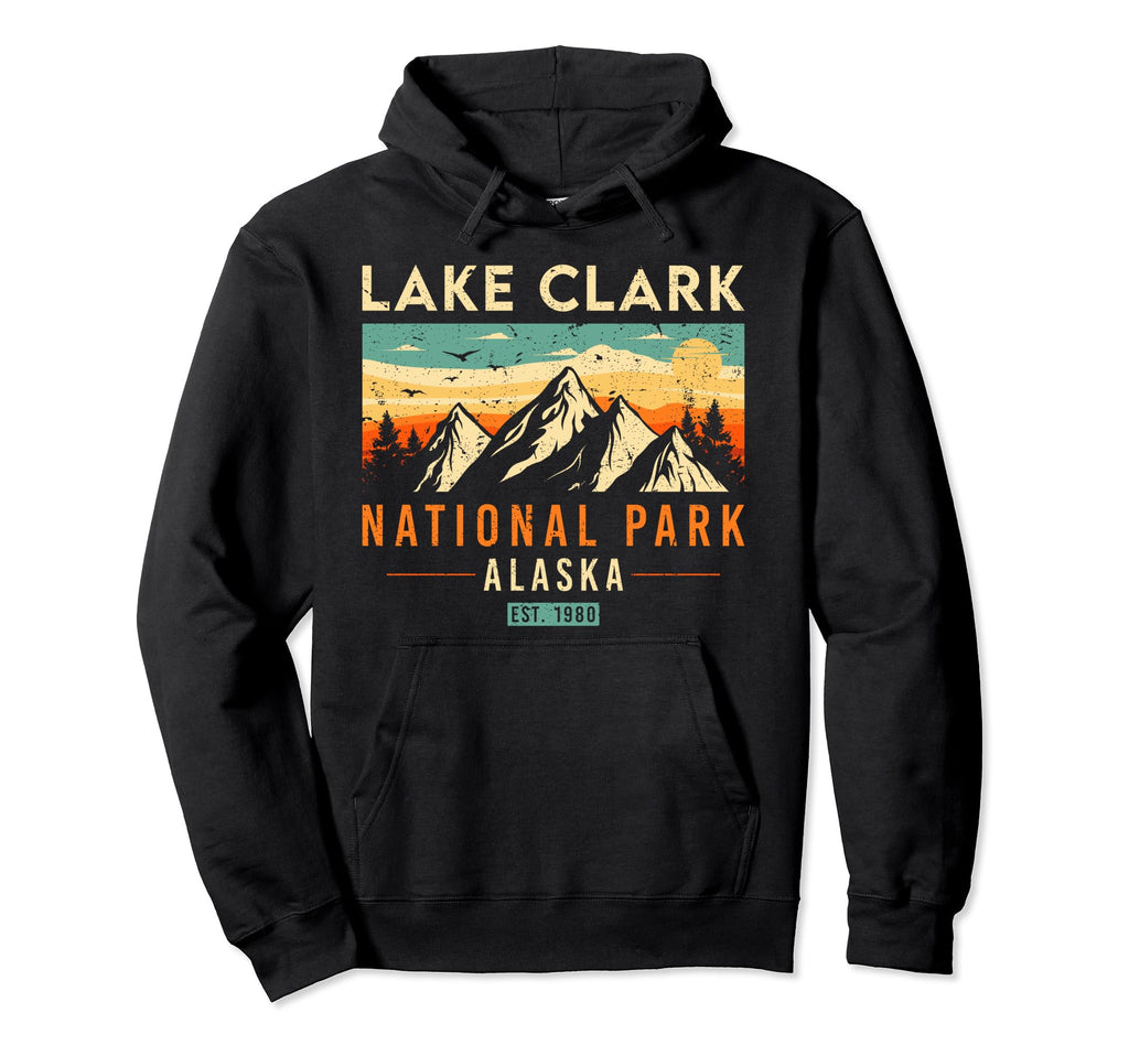 Lake Clark Est 1980 Alaska National Hoodie - Streetwear Style for Adults - T-Shirt, Sweatshirt, Hoodie
