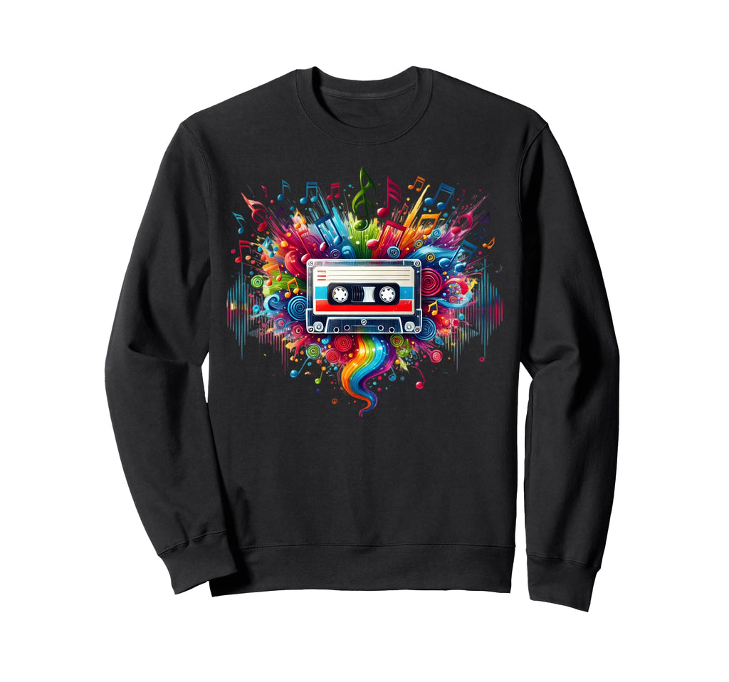 Cassette Hip Hop Music Party Sweatshirt - Novelty Apparel Men Women - T-Shirt, Sweatshirt, Hoodie
