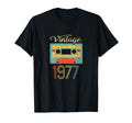 1977 45Th Birthday Cassette Tape T-Shirt - Minimalist Print for Adults - T-Shirt, Sweatshirt, Hoodie
