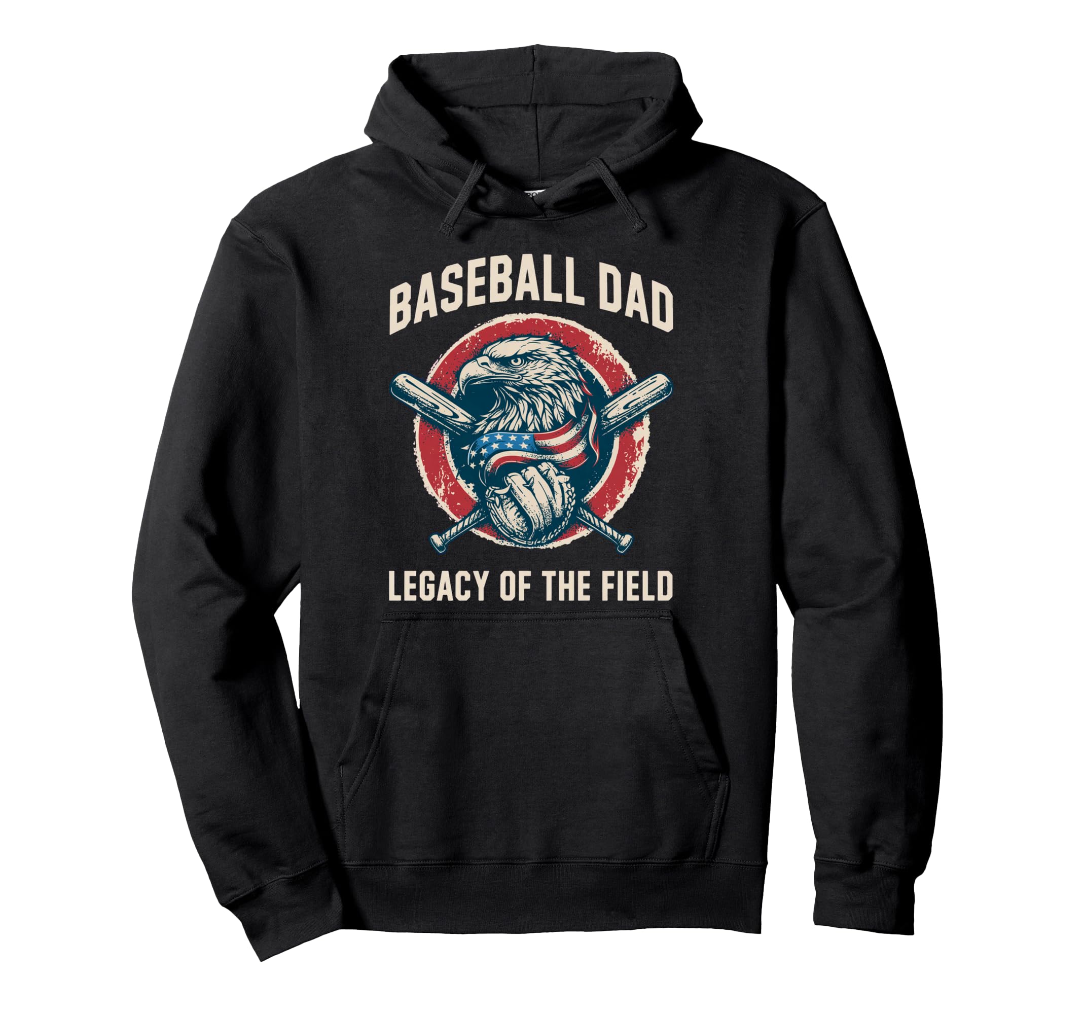Baseball Fathers Day Baseball Dad Hoodie - Fun Novelty Design Men Women - T-Shirt, Sweatshirt, Hoodie