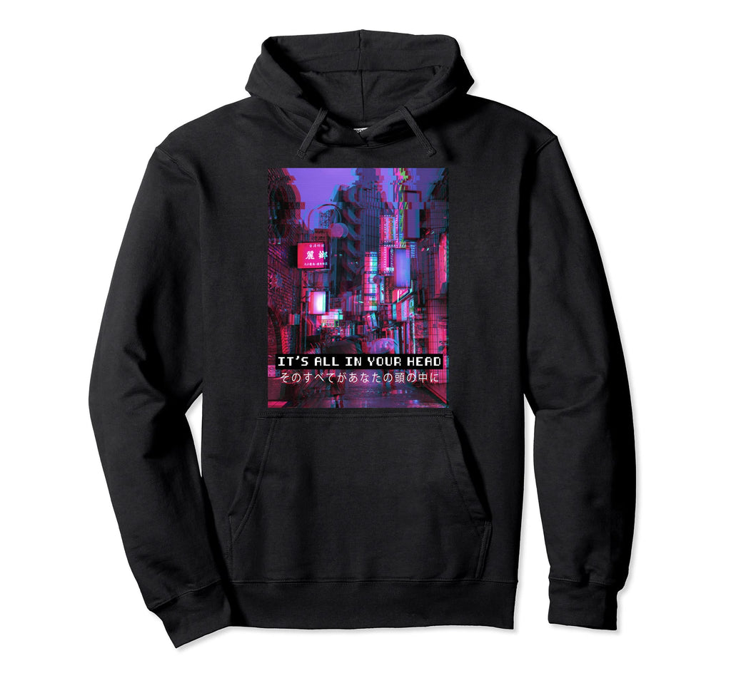 Vaporwave Aesthetic 90S Japan Hoodie - Minimalist Print for Adults - T-Shirt, Sweatshirt, Hoodie