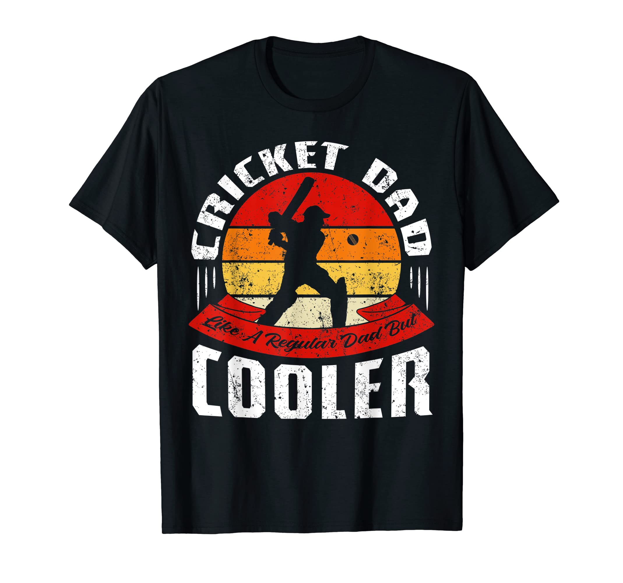 Cricket Dad Bat And Ball Game Sport T-Shirt - Minimalist Print for Adults - T-Shirt, Sweatshirt, Hoodie