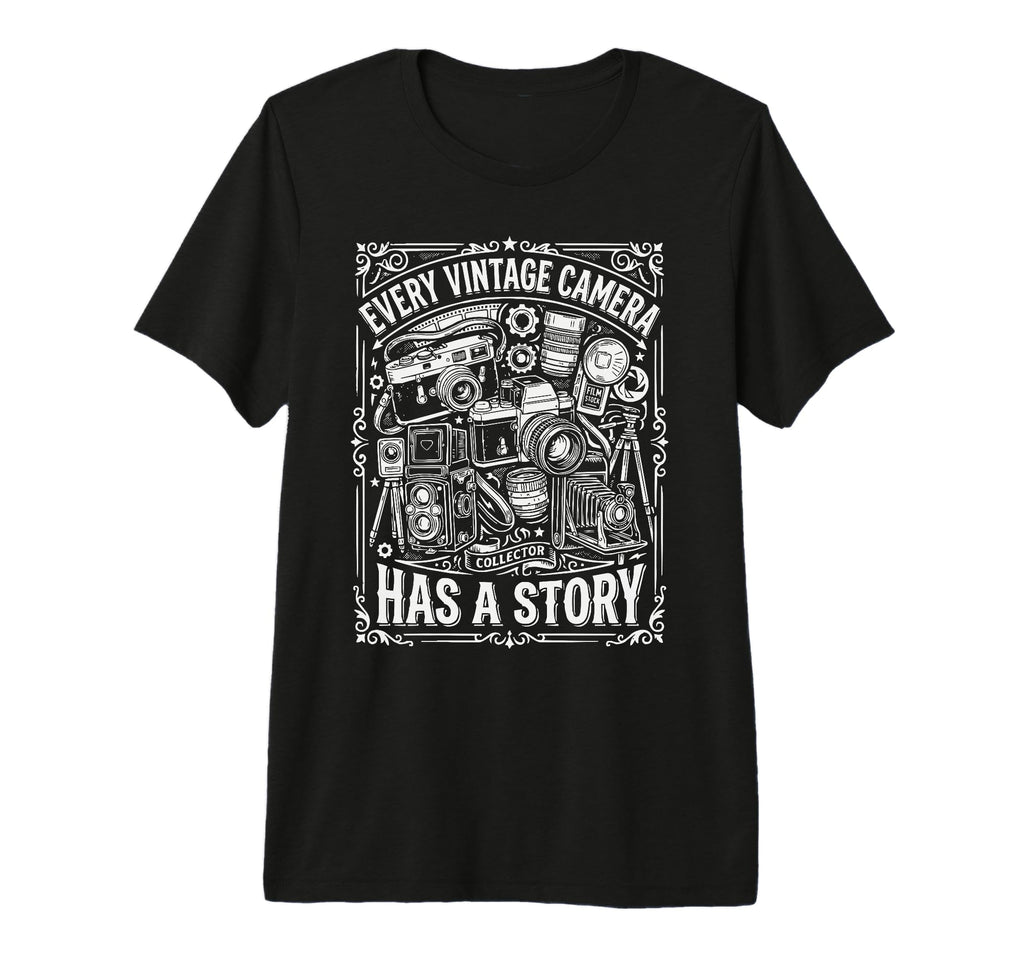 Camera Collector Photography Photographer T-Shirt - Trendy Graphic Unisex - T-Shirt, Sweatshirt, Hoodie