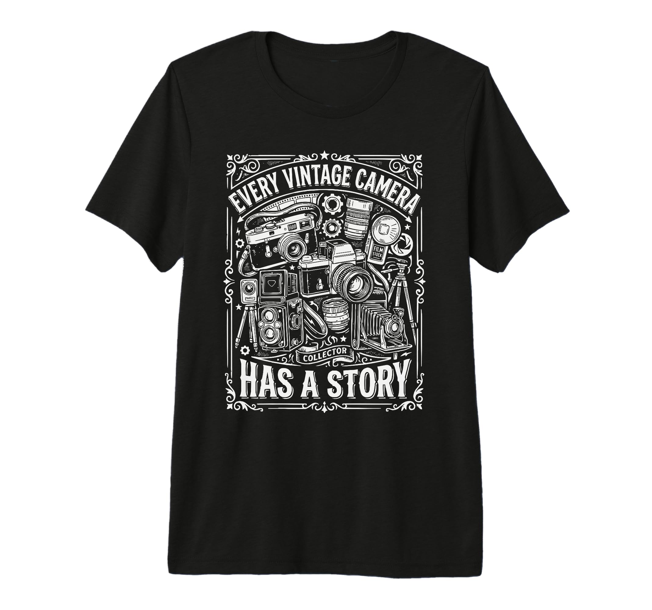 Camera Collector Photography Photographer T-Shirt - Trendy Graphic Unisex - T-Shirt, Sweatshirt, Hoodie