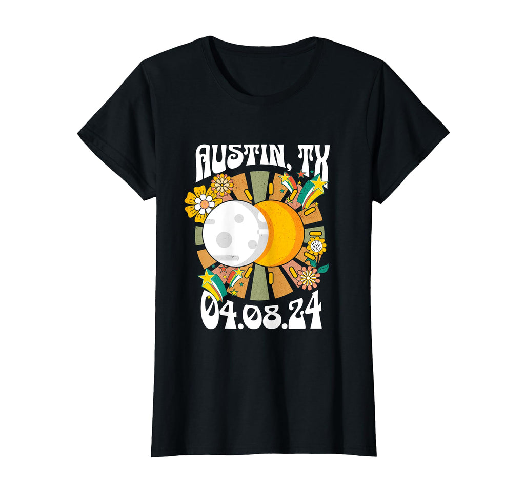 Austin Tx Texas Total Solar Eclipse T-Shirt - Minimalist Print for Adults - T-Shirt, Sweatshirt, Hoodie