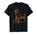 Cowboy Golden Retriever Western Rodeo T-Shirt - Custom Art Print Unisex - T-Shirt, Sweatshirt, Hoodie
