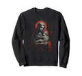 Mary Jesus Distressed 90S Goth Sweatshirt - Casual Everyday Wear Men Women - T-Shirt, Sweatshirt, Hoodie