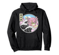 Axolotl Eating Ramen Kanagawa Wave Hoodie - Fun Novelty Design Unisex - T-Shirt, Sweatshirt, Hoodie