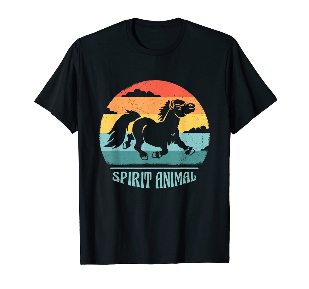 Pony Spirit Animal Sunset Pony T-Shirt - Aesthetic Graphic for Adults - T-Shirt, Sweatshirt, Hoodie