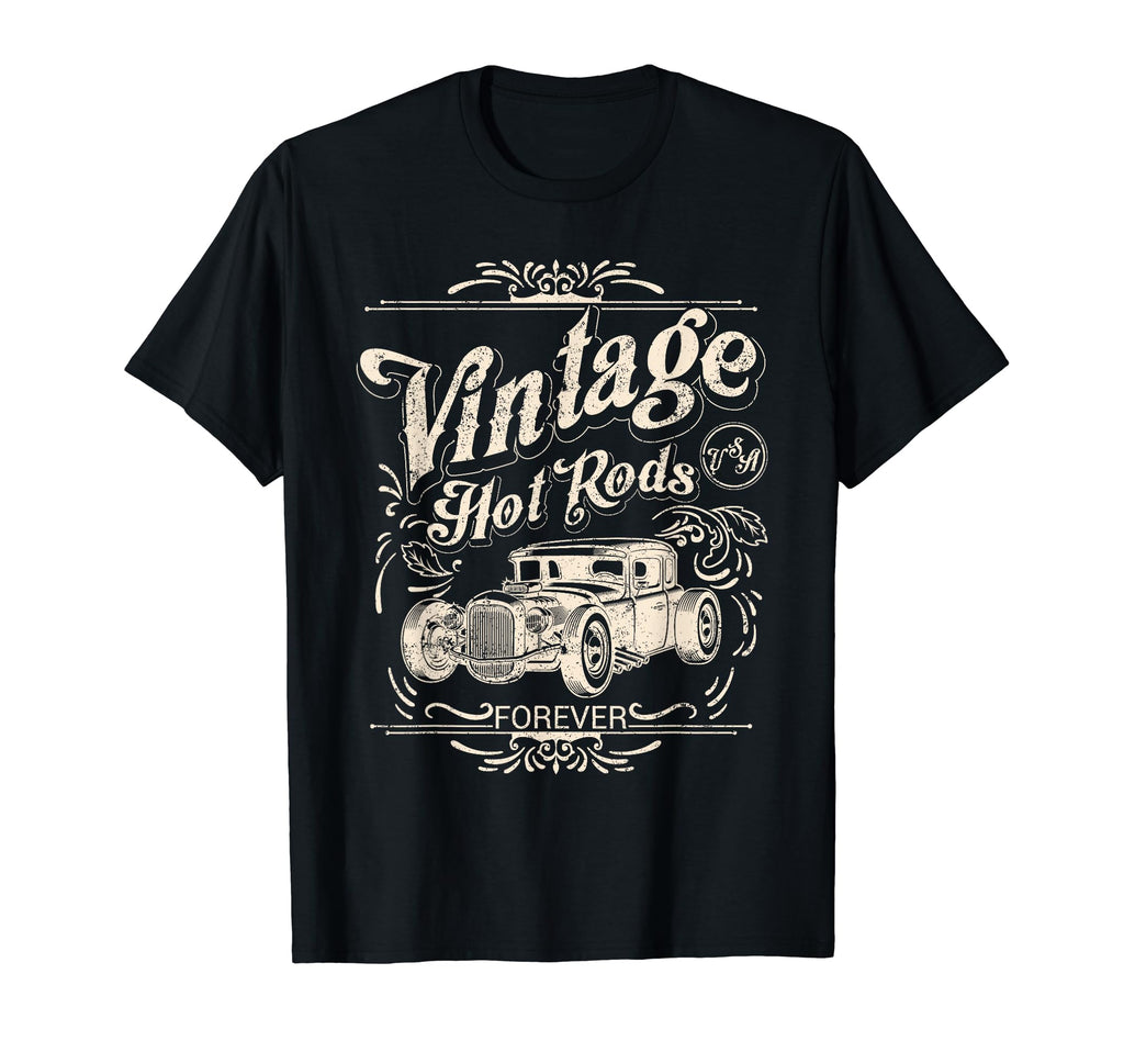 Distressed Hot Rods Muscle Car Garage T-Shirt - Aesthetic Graphic Men Women - T-Shirt, Sweatshirt, Hoodie