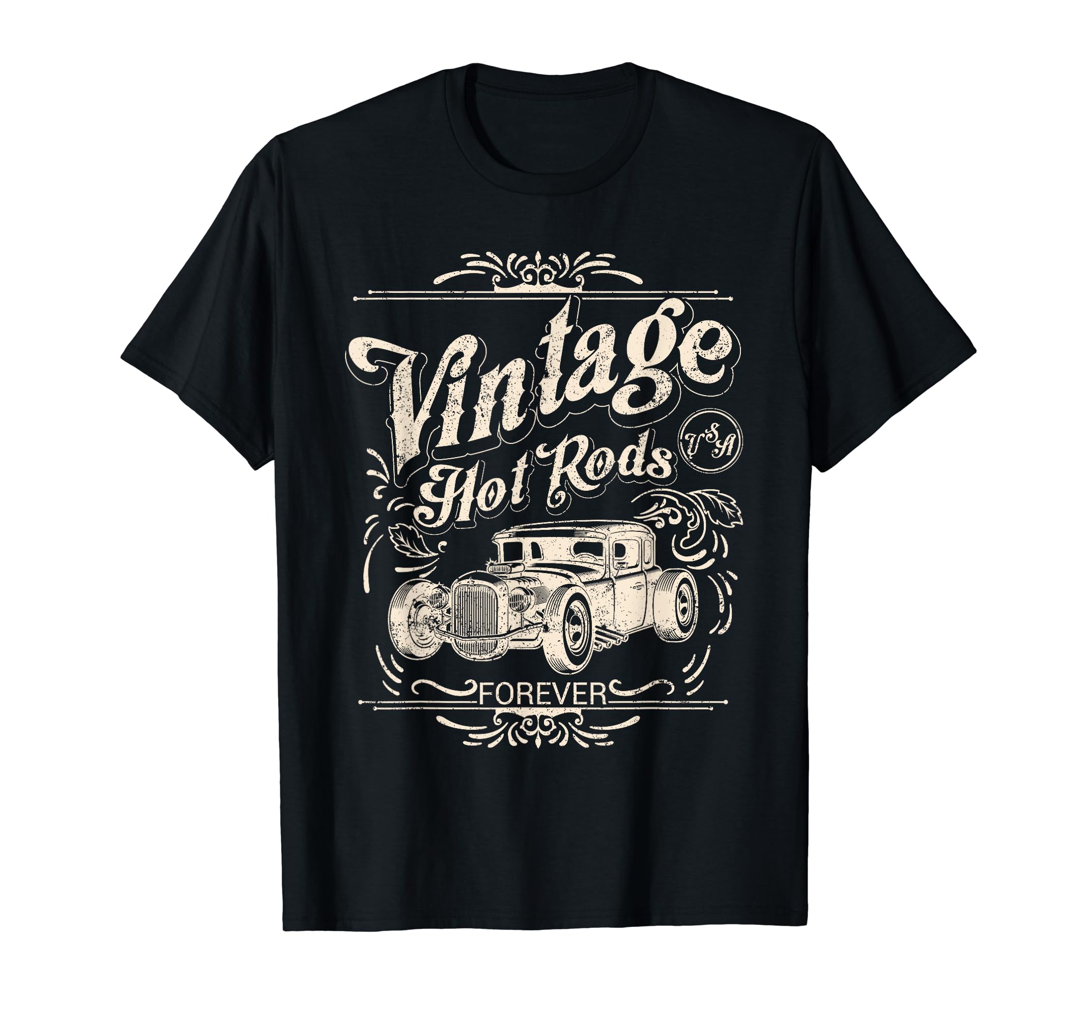 Distressed Hot Rods Muscle Car Garage T-Shirt - Aesthetic Graphic Men Women - T-Shirt, Sweatshirt, Hoodie